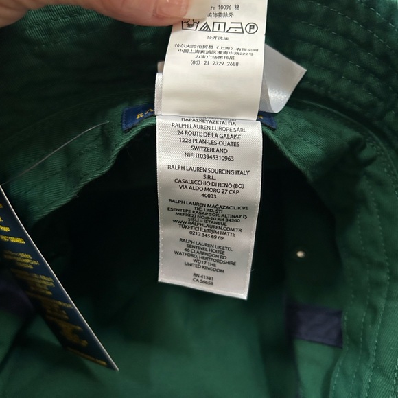 Polo Ralph Lauren Green Bear Bucket Hat - Picture 6 of 7